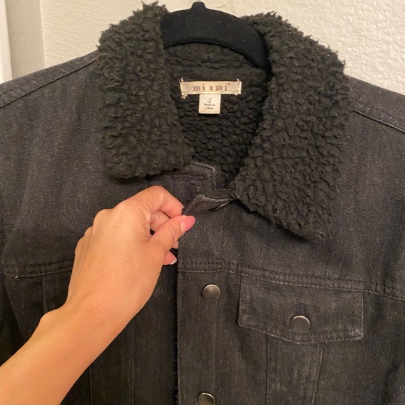 Black jean jacket - Picture 2 of 2